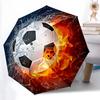 1 pièce Ballon de Football Électrique avec Conception Pliante à Ouverture Automatique, Parapluie d'Extérieur à Structure en Fer à 8 Bâtons, Cadeau Parfait pour les Fans, les Voyageurs, Usage Quotidien,