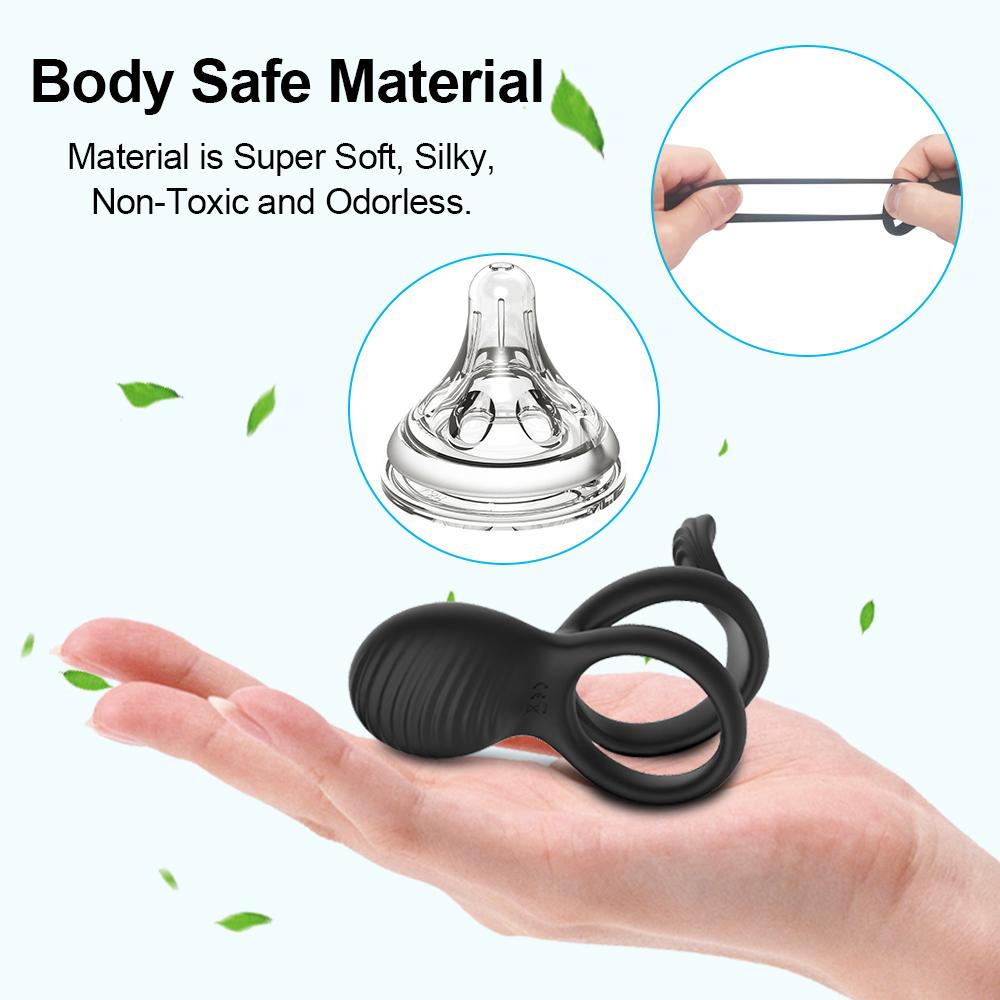 Wireless Remote Control Cockring Vibrator Clitoris Stimulation Penis Ring Sex Toys for Men Male Cock Rings Goods for