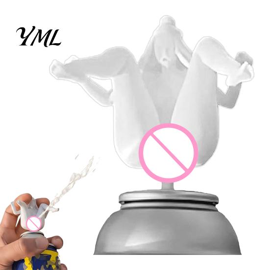 Reusable Spray Head 1/2Pcs Human Body Can Nozzle, 3D Printed Men Decorative PLA Nozzle Tip for Bottle, Squirter Attachment