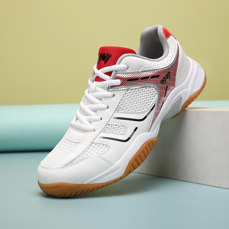 Large Size Four Seasons Sports Mesh Badminton Shoes MD Sole Male Youth Outdoor Sports Tennis Shoes