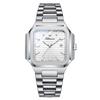 Chenxi Brand Men's Quartz Watch Square Stainless Waterproof Luminous Date Luxury Women's Wristwatch Male Clock Gift For Couple