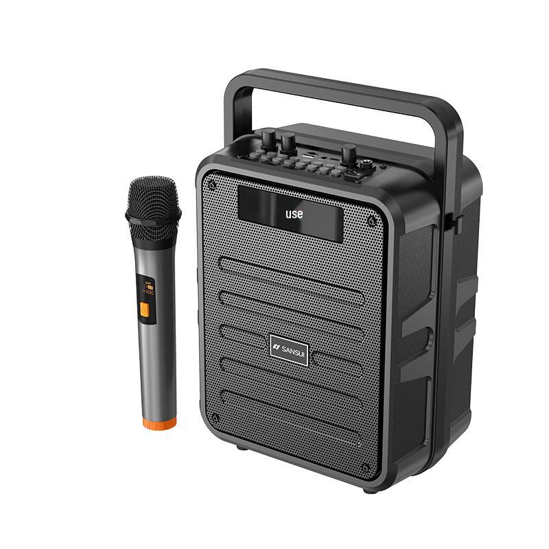 SANSUI Portable Outdoor Karaoke Bluetooth Speaker