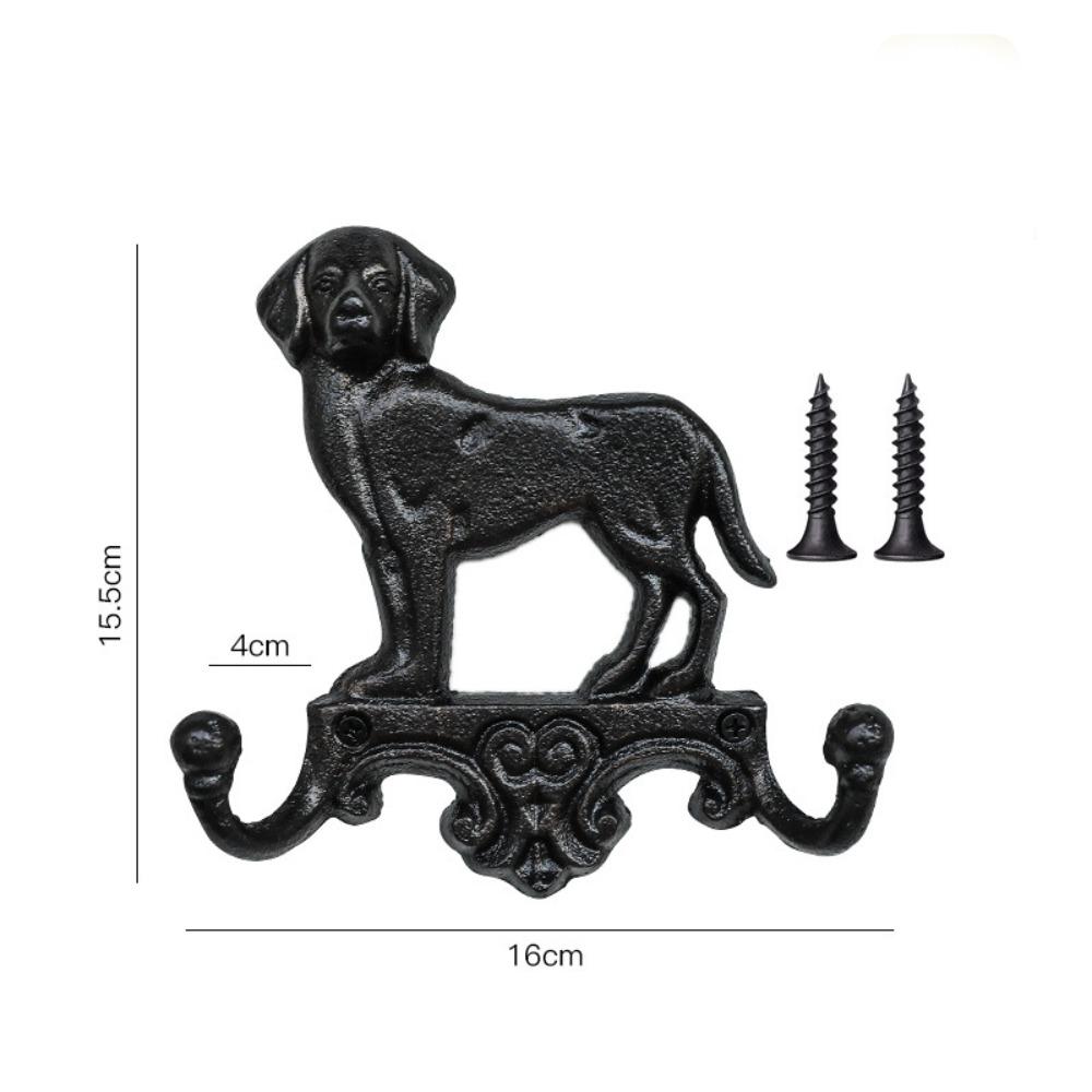 Animal Theme Heavy Duty Wall Mounted Hook Vintage Rustic Double Hook Decorative Towel Hook Home Decor