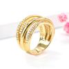 Exotic Ring Female, Light Luxury Line Cross Ring Female Internet Celebrity Temperament