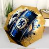 Football Club F.C Print Automatic Open Close Umbrella, Portable Foldable Umbrella, for Outdoor Commute Camping Trip, Ideal Birthday Gift