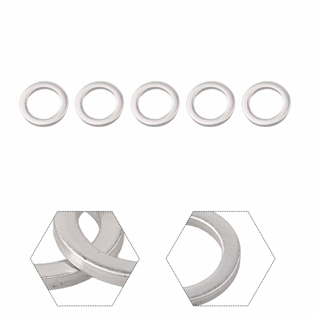 5PCS Car Engine Oil Drain Plug Gasket 21513-23001 2151323001 For Hyundai Kia