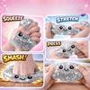 1Pcs/2Pcs/4Pcs Random Soft Cute Steamed Bun Dumpling Toy Slow Bounce Stress Relieving Ball Elastic Stress Relieving Twisted Egg
