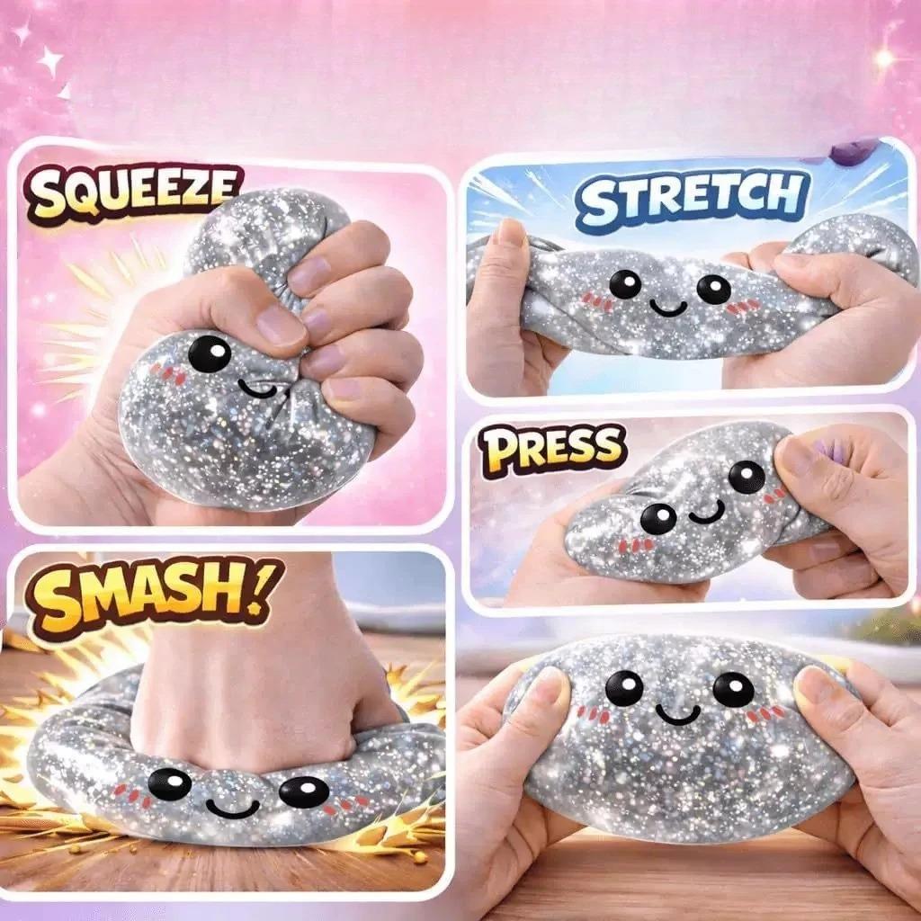 1Pcs/2Pcs/4Pcs Random Soft Cute Steamed Bun Dumpling Toy Slow Bounce Stress Relieving Ball Elastic Stress Relieving Twisted Egg