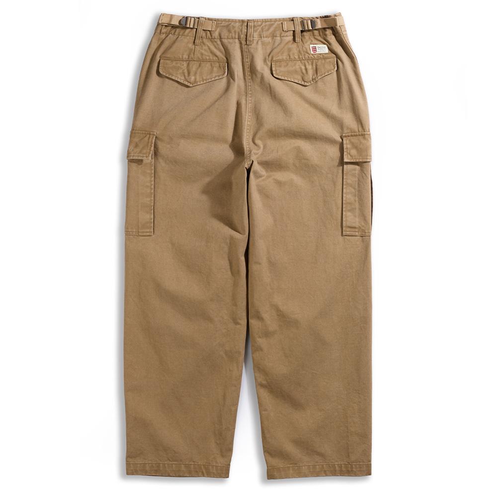 Geonjiulleunseu Washed British Army Field Pants - Khaki