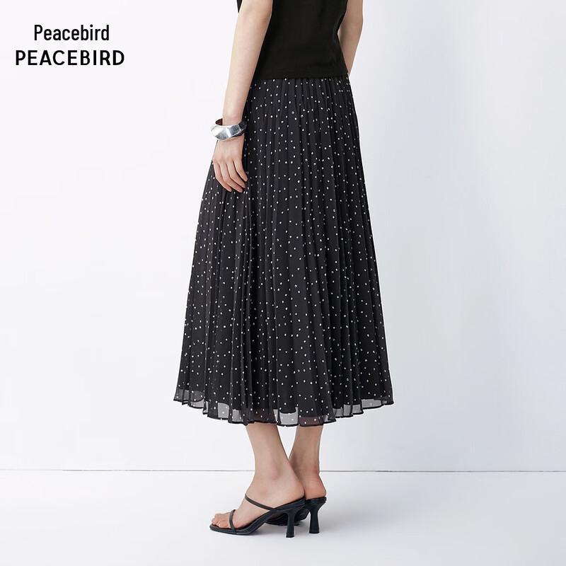 Peacebird AAGFG213D Pleated Maxi Skirt
