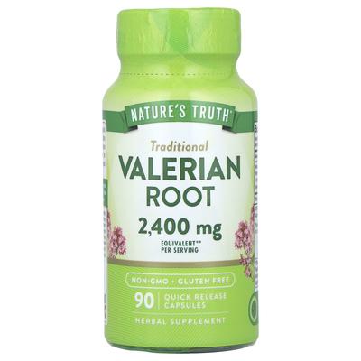 Nature's Truth, Valerian Root, 2,400 Mg, 90 Rapid-Release Capsules (1,200 Mg Per Capsule)