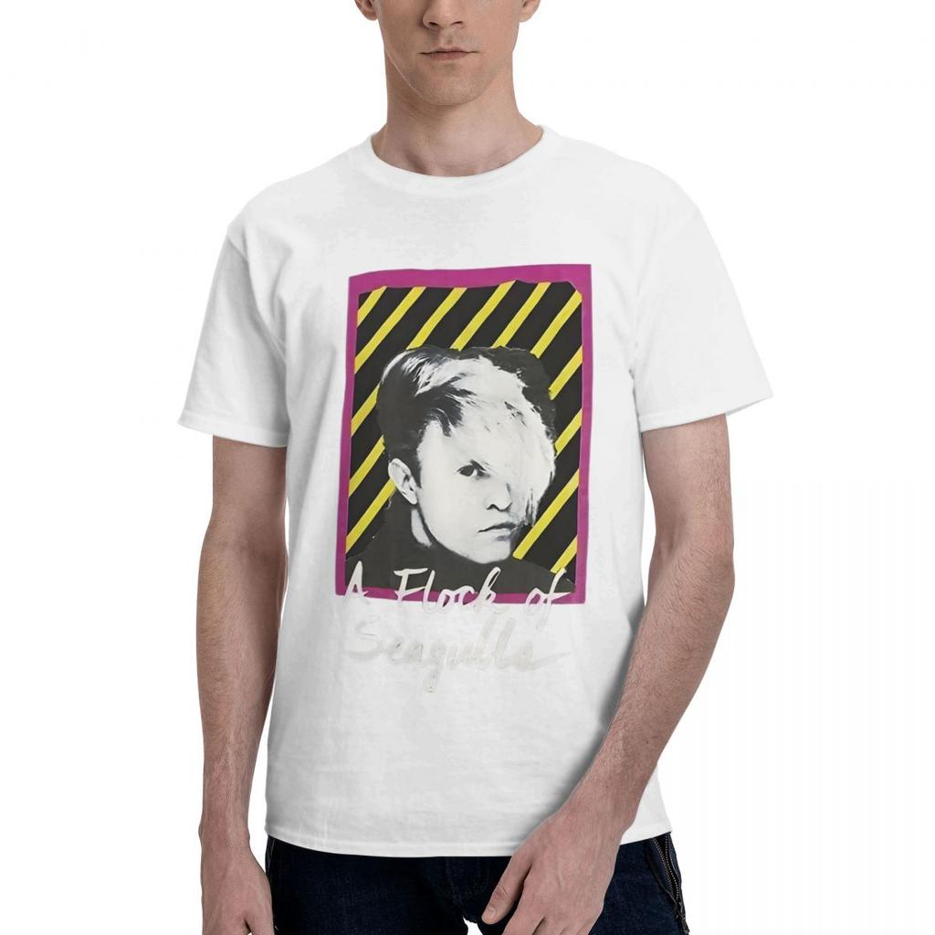 A Flock Of Seagulls 100 Cotton Casual Breathable Confortable Shirt Funny Mens TShirt Mens Gifts