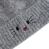 Hot Sale Women Loose Soft Beanie Hat Lovely Cute Cat Ear Bow Design Winter Knitted Hats For Female Streetwear Winter Hat