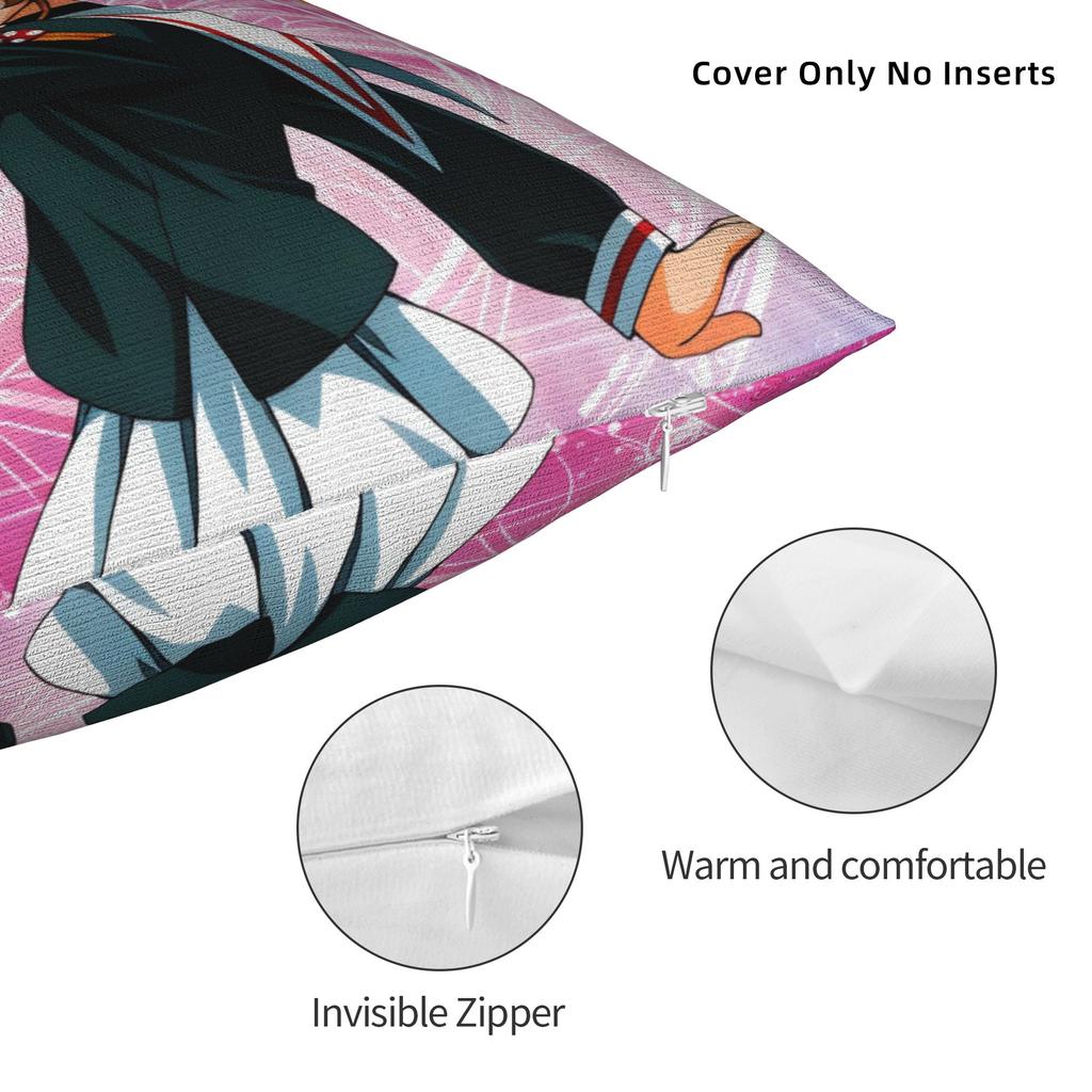 Sakura Magical Cartoon Anime Pillow Cover Comfy Cushion Cover Kawaii Pillow Case For Living Room Bed Chair