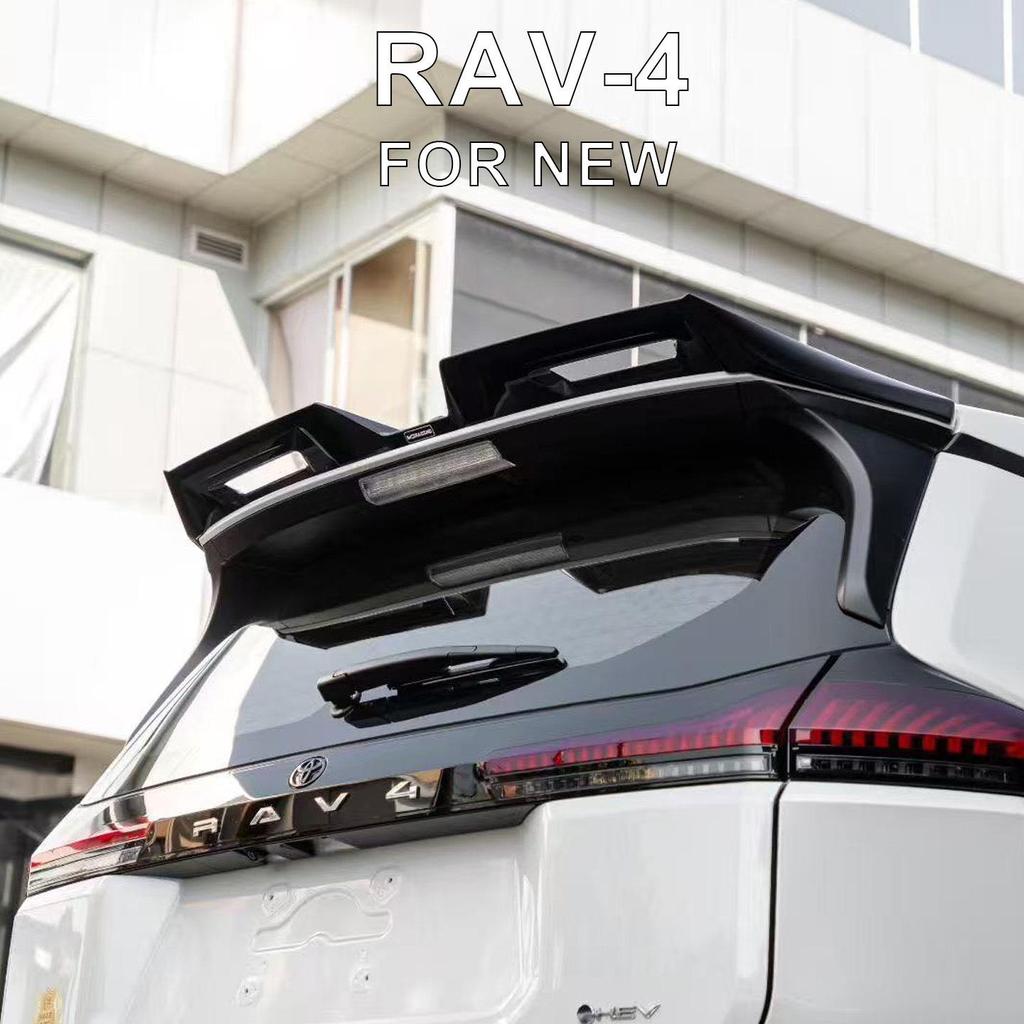 Fits 26 Models: Sixth-Gen RAV4/Wildlander Rongfang Sport Large Rear Spoiler - Drill-Free Rear Diffuser Top Wing