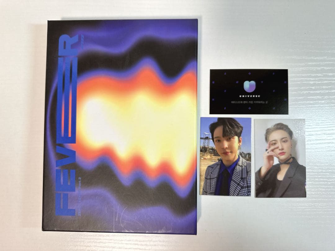 

[USED] Official ATEEZ CD Unplayed FEVER Part 2 Yunho Seonghwa Trading Card