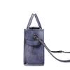 Gradient Denim PU Large Capacity Tote & Crossbody Bag - Trendy Fashion for Women