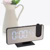 FM Radio LED Digital Smart Alarm Clock LED Digital Projection Alarm Clock for Bedroom Bedside