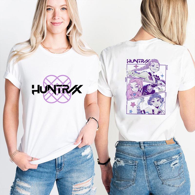 Kpop Korean Wave Witch Hunt trendy casual short sleeved printed T-shirt 5987