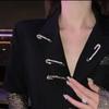One Set Of Ladies Rhinestone Trouser Buckle Pin Belt Buckle Fixed Clothes Clip Waist Clip Adjust Clothes Size Waist Accessories Christmas