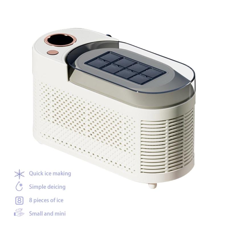Malý výrobník ledu Přenosný výrobník ledu 12V Jednoduchý výrobník ledu Plastový výrobník ledu Vhodný pro různé kuchyně