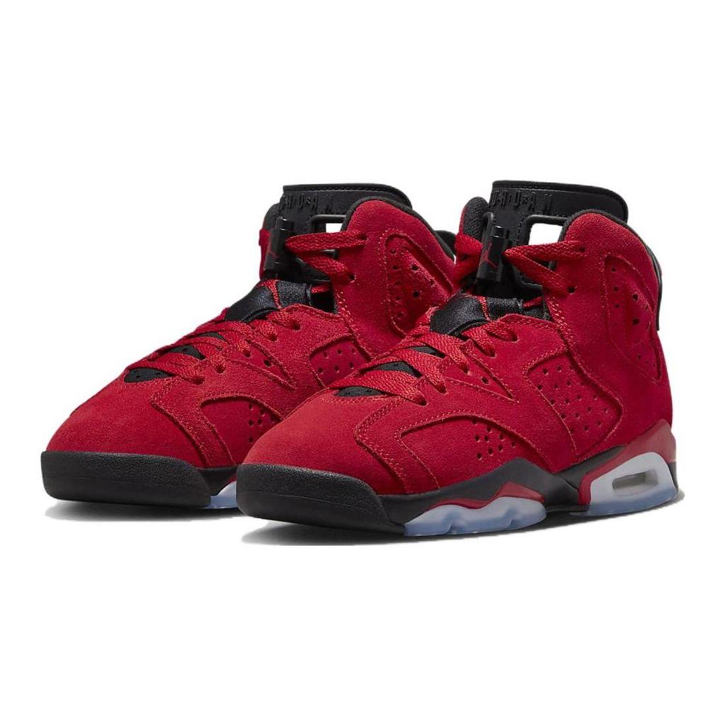 Air Jordan 6 Retro Gs Kinderen Toro Bravo Varsity Rood Zwart 384665-600