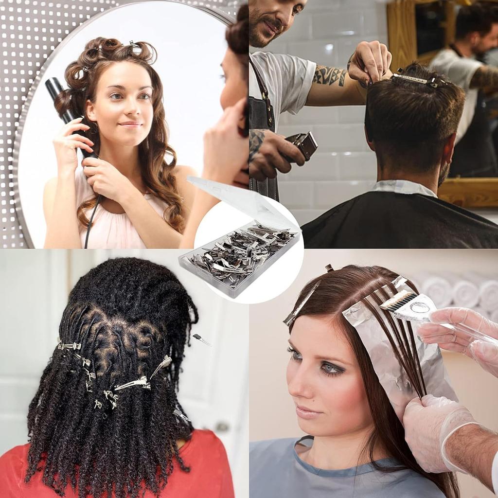 20-50pc Ladies Salon Fixed Hairclip Metal Silver Seamless Hair Pin 4.5cm Stylish Hair Root Fluffy Clips DIY Hairdressing Tools