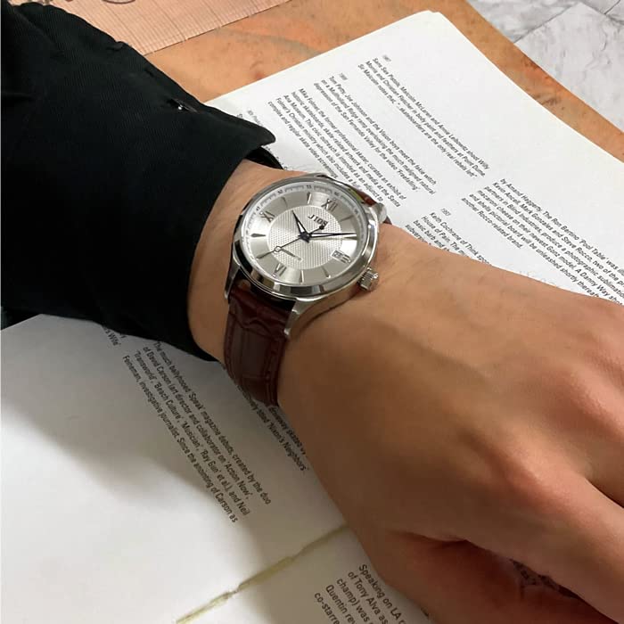 JIOS Automatic Domestically Genuine Leather MADE IN Sapphire Glass X Blue Hands X Brown Crocodile Embossed [JIOS] Japanese-made Watch, Watch,