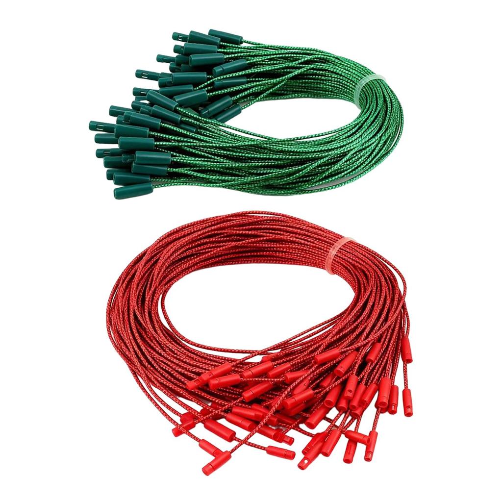 200 Pieces Ornament Hangers for Christmas Decorative with Snap Festive Ornament Strings Hanging Decorations Ropes for Home Party