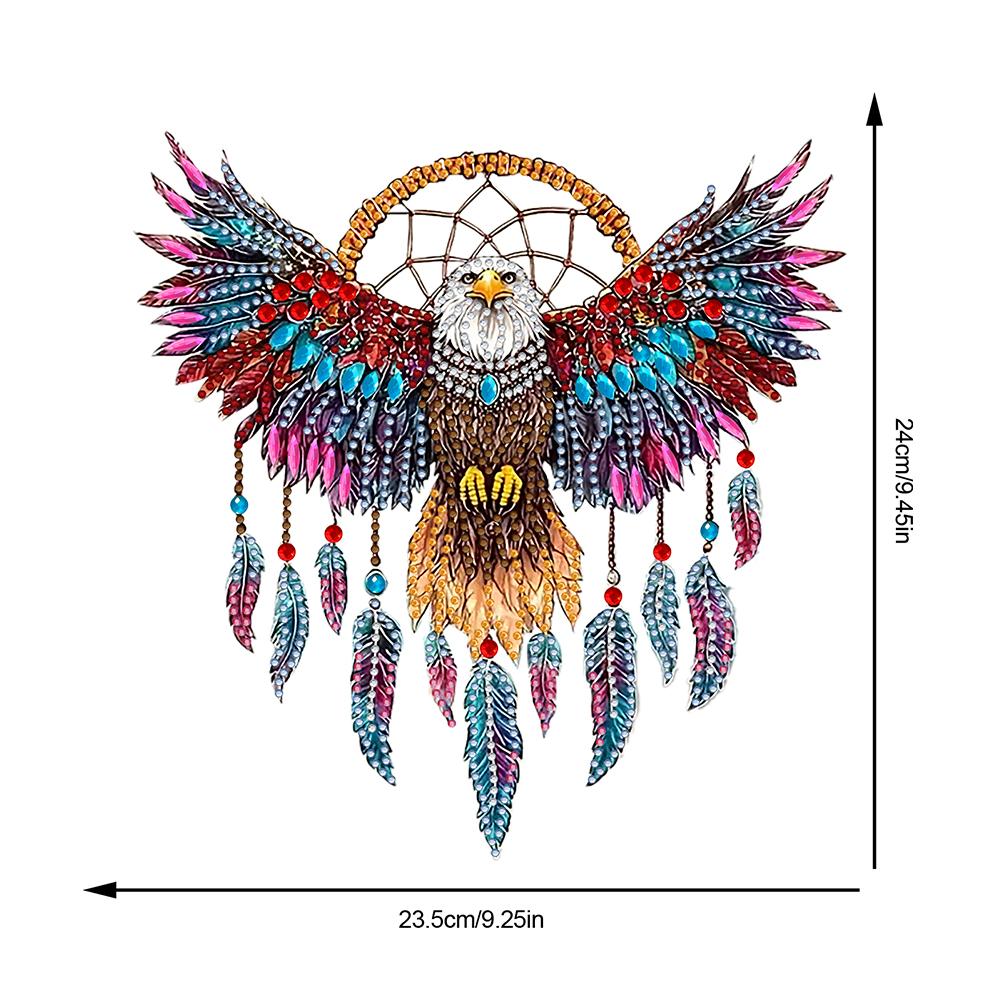 Pióro Łapacz Snów Cyrkonie Diamentowe Wisiorki Diamentowa Mozaika Ozdoby Diamentowa Mozaika Wiszący Wisiorek do Rękodzieła Artystycznego