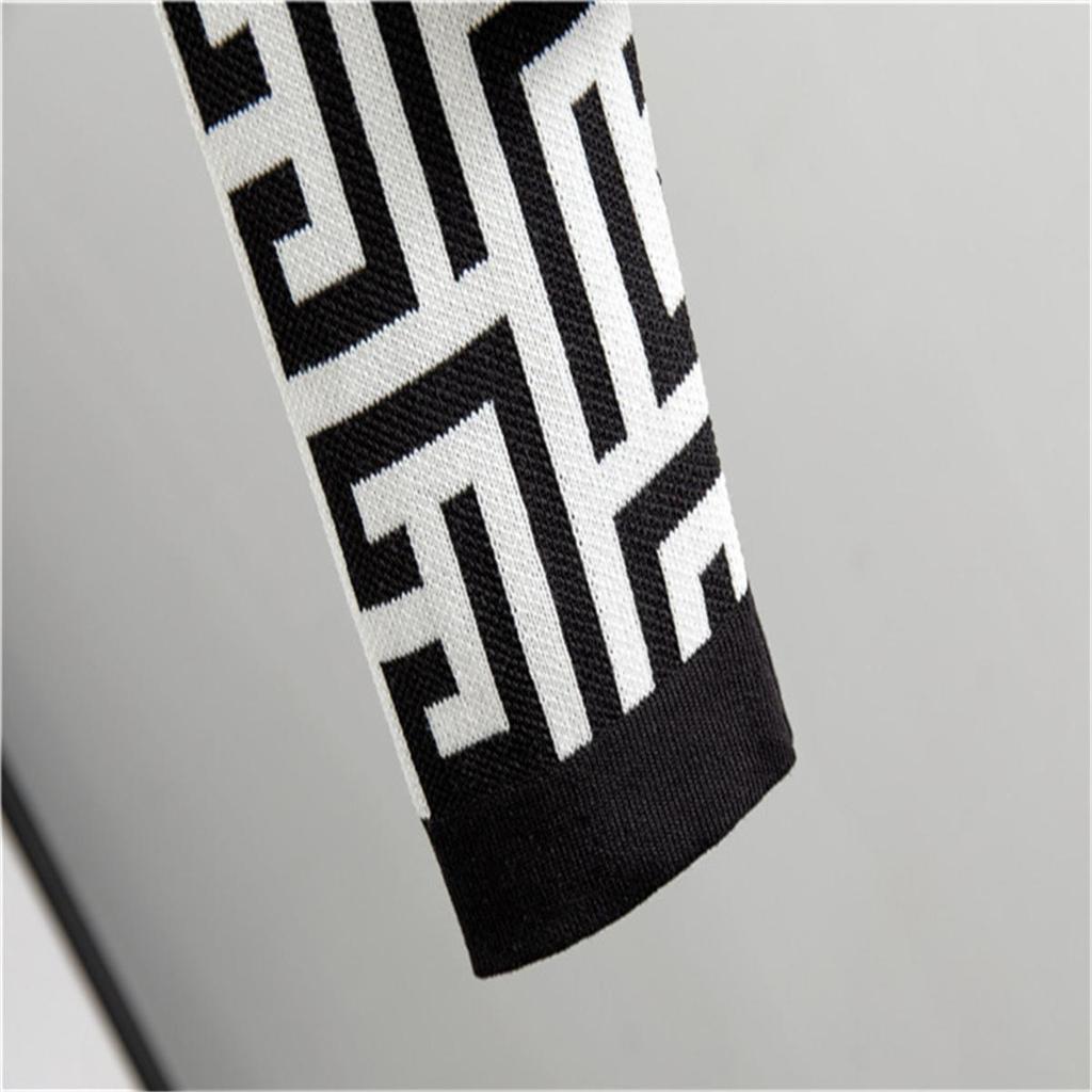 Fashion sSuit Women's Autumn Temperament Knitted Sweater Jacket Vest Dress Two Piece Set