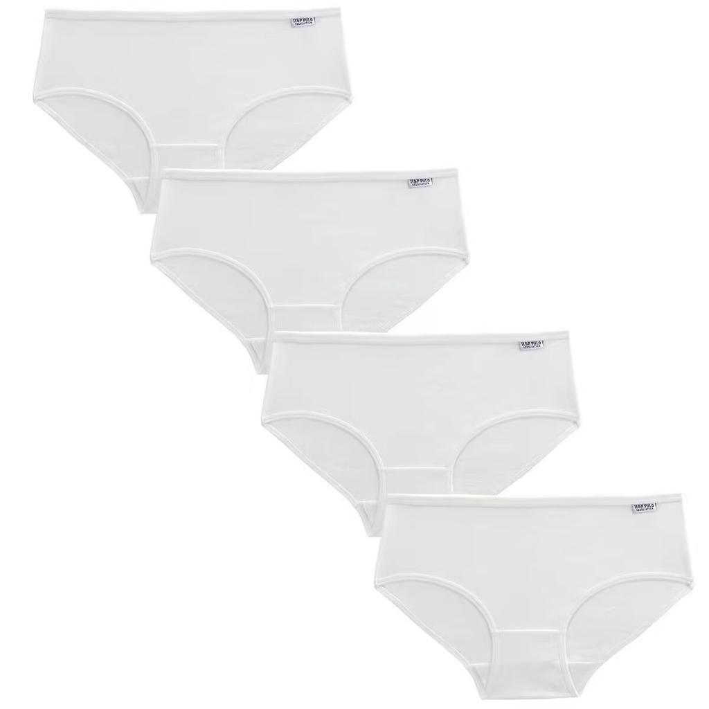 4Pcs/Lot Candy Color Kid Girls Panties Cotton Women's Panties 12-18 Years Old