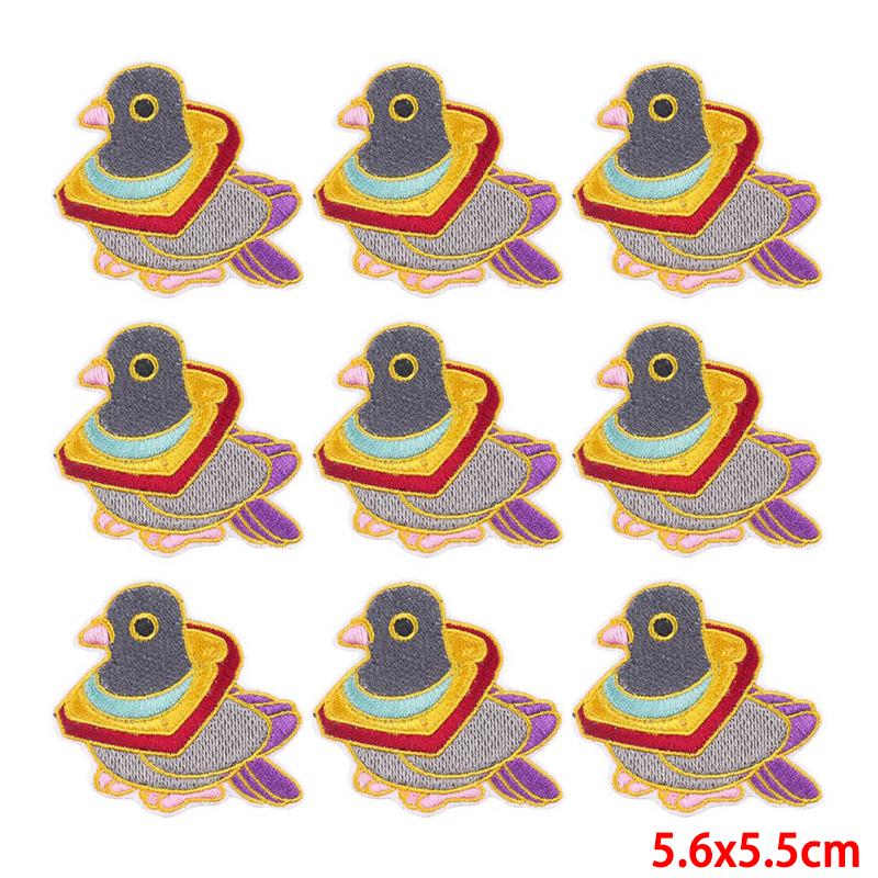 10 Pcs/lot Wholesale Embroidery Patch Iron On Patches For Clothing Patches On Clothes Jackets Decor Applique Sew Supplies