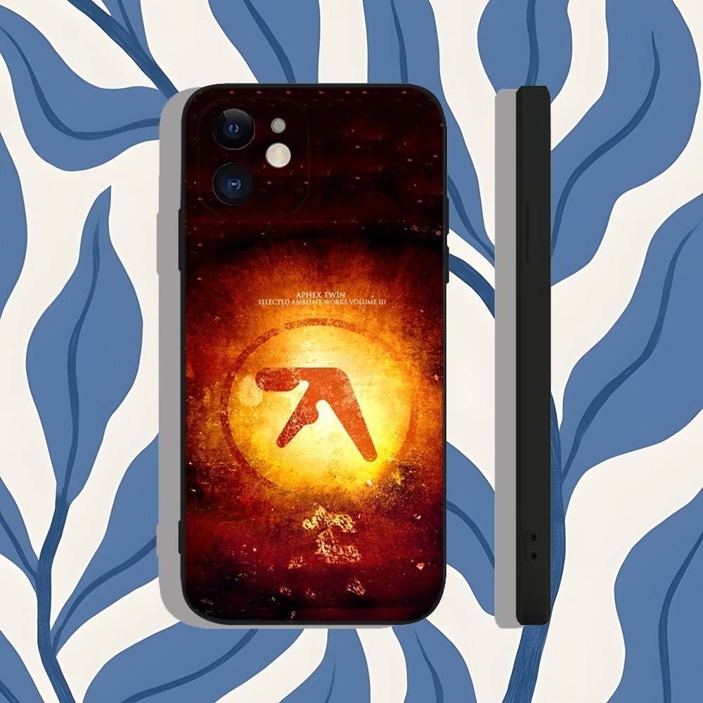 Aphex T-Twin IDM Acid Techno Phone Case For iPhone 17,16,15,14,13,12,11,X,XS,8,7,Pro,Max,Plus,E,SE4,Air,Mini Soft TPU Gift
