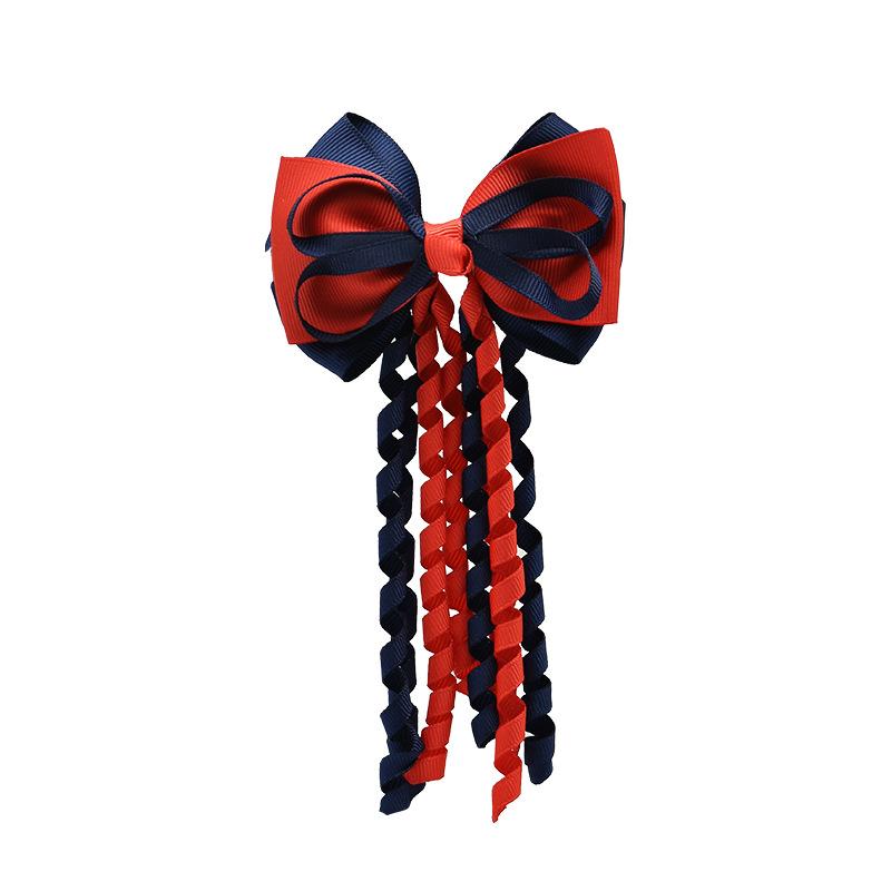 Festival Hair Clips Bow Hairpins Curly Ribbon Tassels Hair Decoration For Girls Hair Accessories