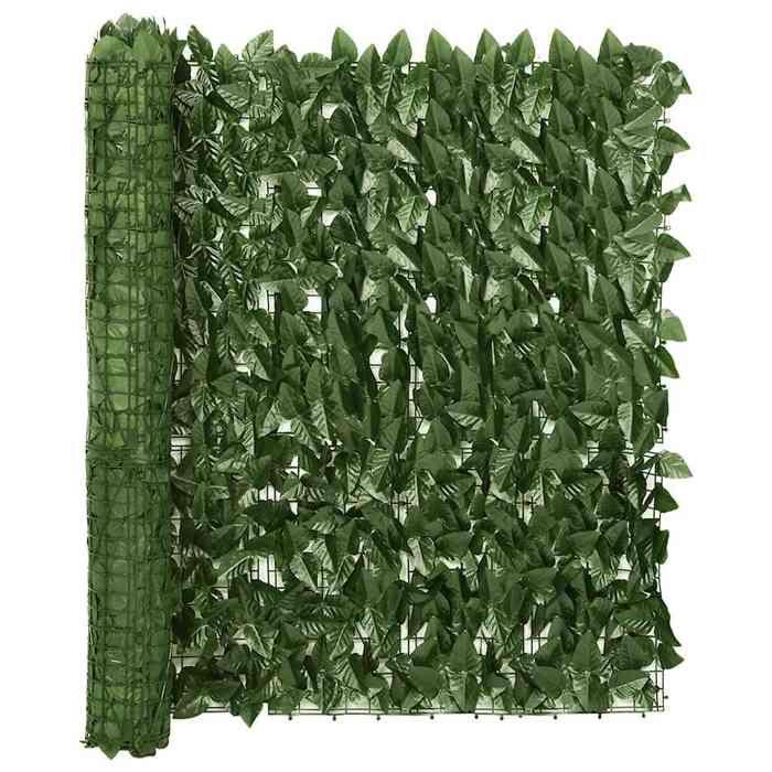 VidaXL Balcony Screen with Leaves Balcony Fence Windbreak Privacy Screen Protection Screen Garden Terrace 315490