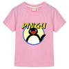 Pingu Children's Cartoon T-Shirt Cotton 2-12 Years Kids Tees Cute Boys Girls Tops O-Neck Anime Print Short Sleeve Summer Toddler