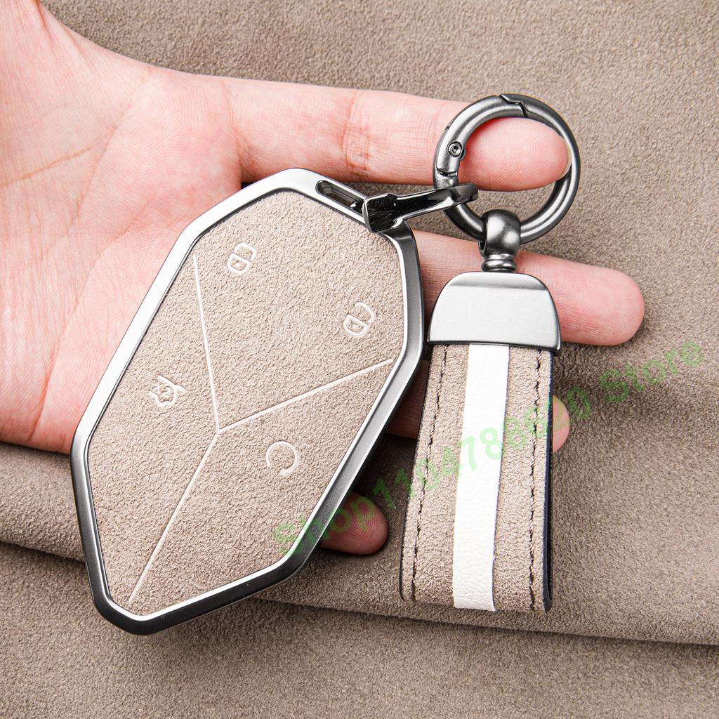 Car Suede Key Case Cover Shell Keychain for Formula Leopard 3 5 8 7 2025 Interior Decoration Accessories