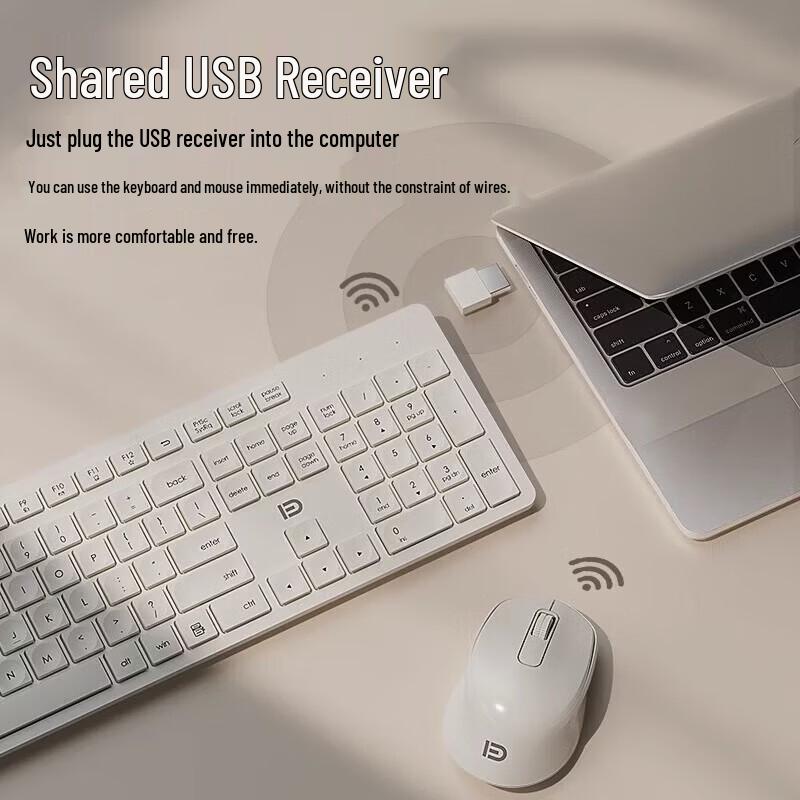 Fude EK783 Wireless Keyboard and Mouse Set