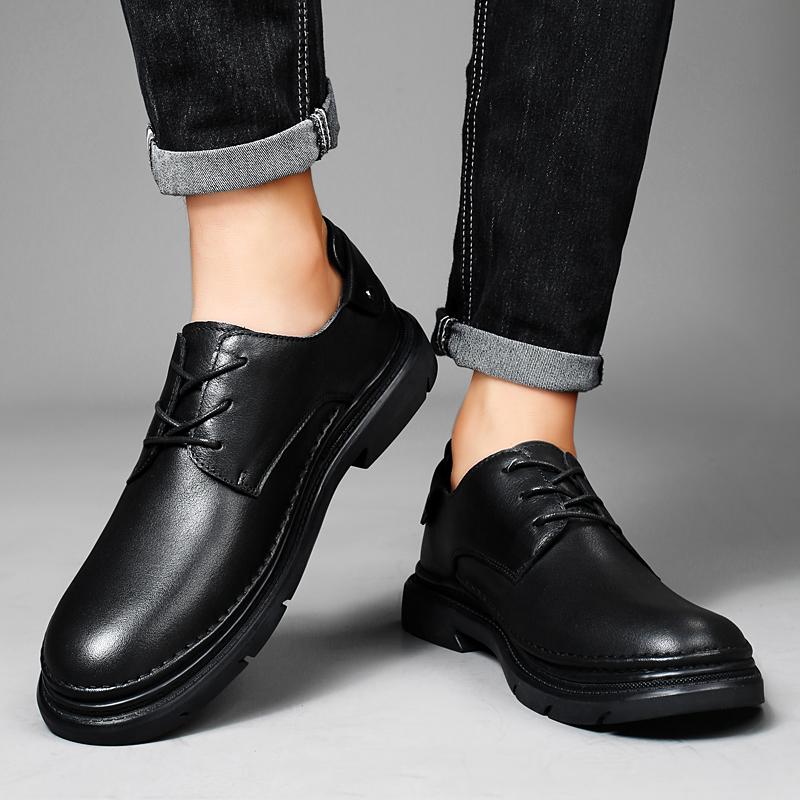 2024 Neuankömmling Schnürschuhe Herren Casual Oxfords Schuhe Hohe Qualität Herren Business Schuhe Stilvoll Echtes Leder Herren Hochzeitsschuhe