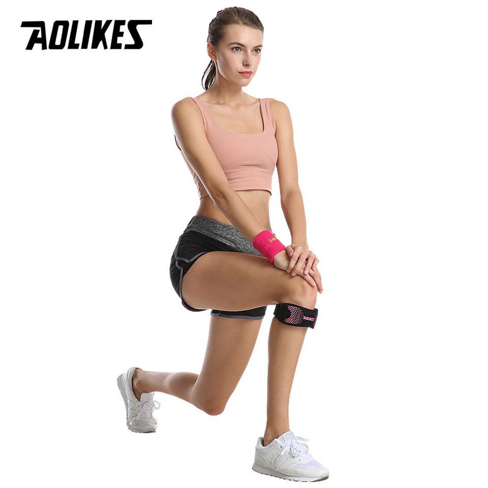 Supporto Ginocchiera Aolikes Stabilizzatore Per Corsa Escursionismo Tennis Salto Sollievo Dolore Artrite