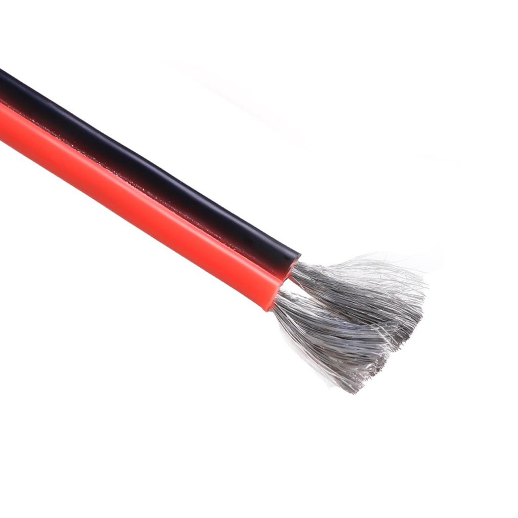 Extra Soft Silicone Wire, Red & Black, 2-Core, High & Low Temp Resistant, 24AWG~12AWG, Super Soft American Standard