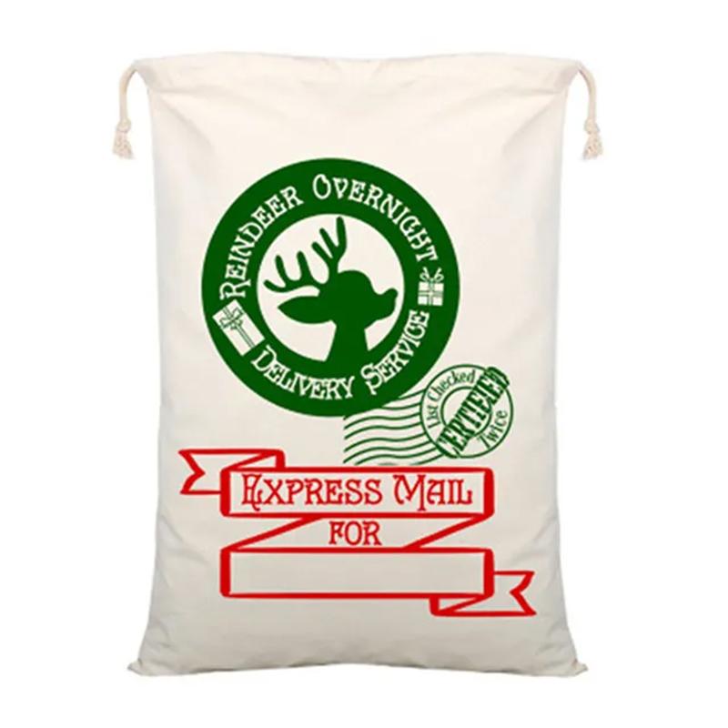 Weihnachtssäcke Personalisiert Kindergeschenke Spielzeug Kordelzug Weihnachtstasche Groß Zuckerstangen-Taschen Feiertagsparty-Paket 38 Stile