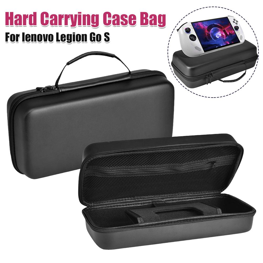 Hard Shell Case for Lenovo Legion Go S Handheld Game Console Anti-Drop Travel Carrying Bag with Mesh Pocket Portable Storage Bag