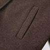 Women Fashion With Pockets Brown Single Breasted Jackets Vintage Lapel Neck Long Sleeves Female Chic Lady Outfits