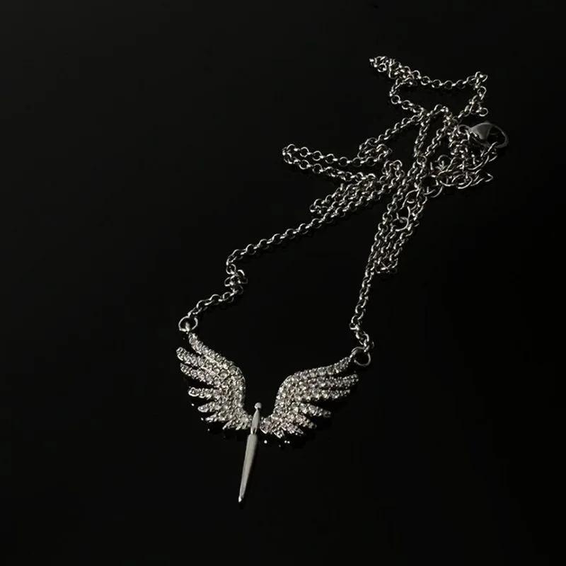 New Creativity Angel Wings Unique Design Pendant Necklace Classic Accessories All-Match Personality Clavicle Chain Charm Jewerly
