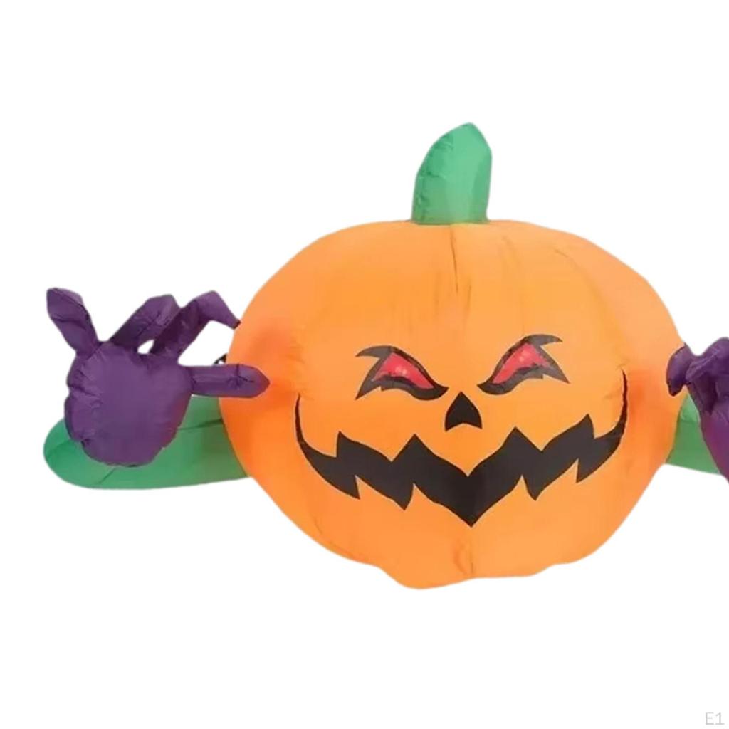 Halloween Inflatable Pumpkin Decoration LED Lighted Scary Outdoor Yard Decor