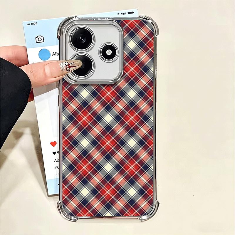 

Clan Stewart Tartan Plaid Pattern Soft Phone Case For Xiaomi Poco X7 X8 Pro Max X6 X5 X3 F8 Ultra F7 M8 M7 M5S Redmi 15C 15A 15 Xiaomi Poco F8 Ultra