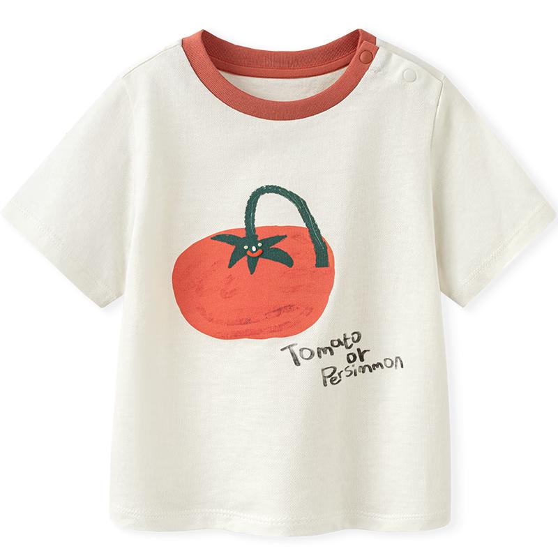 

Minibala Unisex Plant Fiber Fruit Print T-Shirt 120