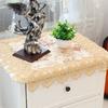 High-End Embroider Bedroom Nightstand Cover Fabric Craft Cover Cloth Embroidered Idyllic European Dust Towel Tablecloth Tablecloth Square Towel